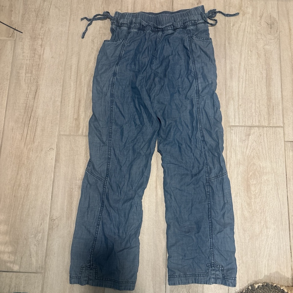 Current Air Denim Blue Wide Leg Pants